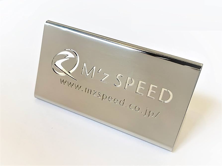 Amazon | 【エムズスピード M'z SPEED】 ステンレスロゴプレート